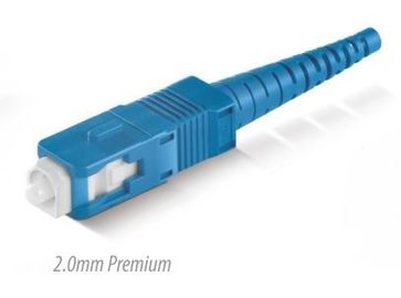 Alloggio blu materiale monomodale a fibra ottica di simplex 2.0mm RohS dello Sc pc/upc del connettore