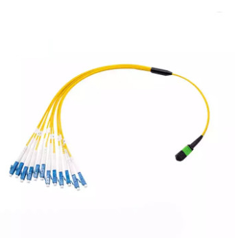 8 12 24 core MTP Jumper breakout Cord Optical Fiber 2.0mm MPO to LC Fiber Optic Patch Cable
