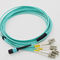 Aqua MPO/MTP Harness Cable OM3 50/125um Pre - terminated MTP/MPO to LC Fiber optic Jumpers