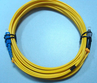 Custom 1M , 3M , 5M Fiber Optic Patch Cord FC SC Single Mode Duplex