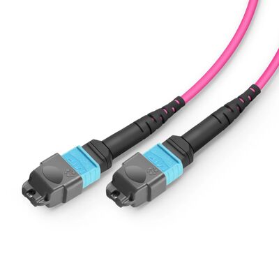 MTP Breakout Cable with OM4 Fiber and OFNP Fire Safety-Rated Jacket Featuring 0.35dB Low IL