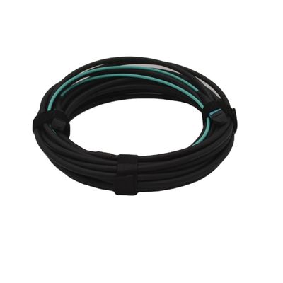 24 Core MPO MTP OM4 5.5MM Double Sheath Trunk Cable With 30cm Tail