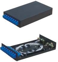 Cold Rolled Steel Shee Fiber Optic Terminal Box-8 adapters outlet for Wall Mounted