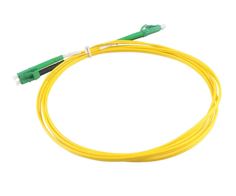 9/125 SM Duplex 3.0mm Fiber Patch Cords Lc Apc To Lc Apc