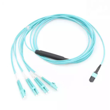 Cavo di toppa a fibra ottica MP 12 di alta qualità di mpo monomodale del centro 3m del connettore MPO a LC