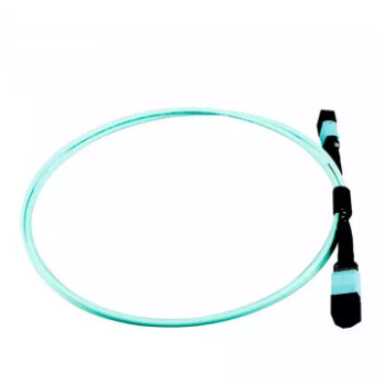 100M MPO to MPO trunk cable Fiber optic patch cord LSZH 12 core MPO patch cord
