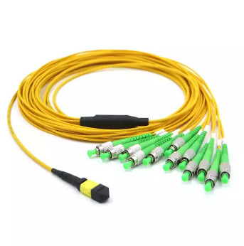 MPO alla fibra a fibra ottica OM4 2.0mm del saltatore 12 di FC ottici
