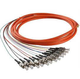 Un pacco Colourful dei 12 centri della treccia 62.5/125 a fibra ottica misti di ST/UPC