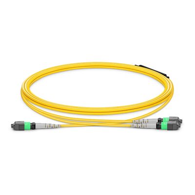 Qualità Cable di rottura MTP con 8° APC Endface e G.657.A1 Fibra insensibile alla piegatura per collegamenti con data center classificati per la sicurezza antincendio OFNP Fabbrica