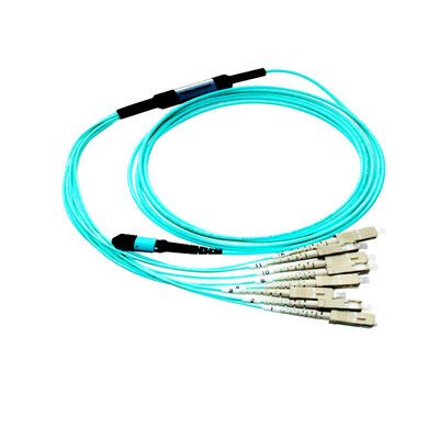 Cavo del cablaggio di OM3 MPO per le applicazioni della rete di 40G 100G